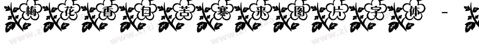 梅花香自苦寒来图片字体字体转换