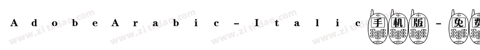 AdobeArabic-Italic手机版字体转换