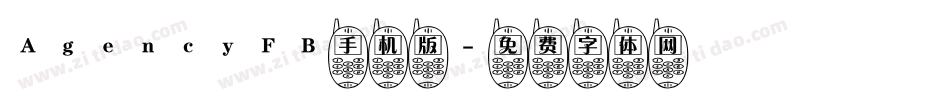AgencyFB手机版字体转换