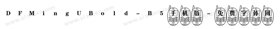 DFMingUBold-B5手机版字体转换