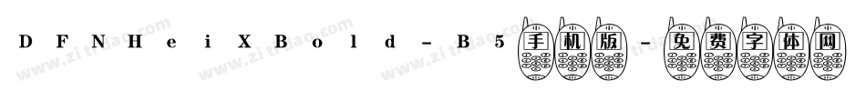DFNHeiXBold-B5手机版字体转换