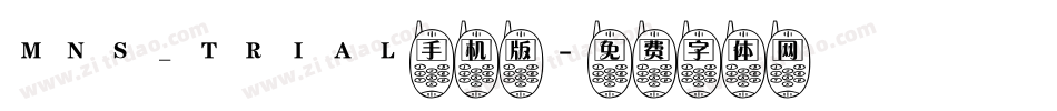 MNS_TRIAL手机版字体转换