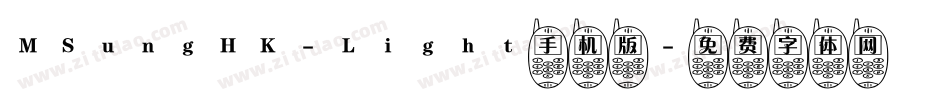 MSungHK-Light手机版字体转换