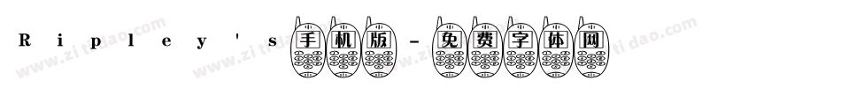 Ripley's手机版字体转换