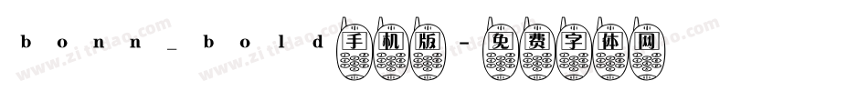 bonn_bold手机版字体转换