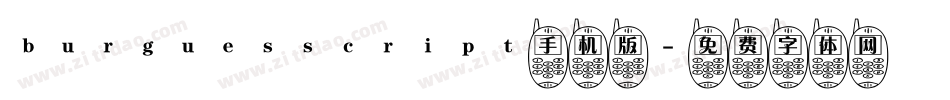 burguesscript手机版字体转换
