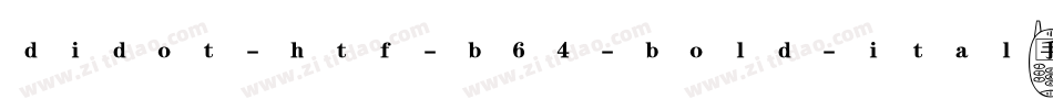 didot-htf-b64-bold-ital手机版字体转换