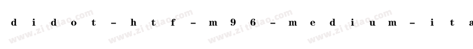 didot-htf-m96-medium-ital手机版字体转换