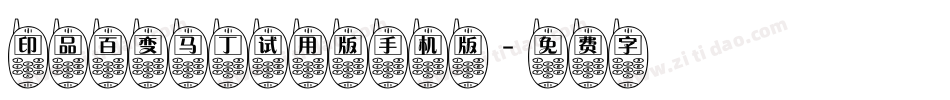 印品百变马丁试用版手机版字体转换