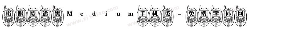 极限盟途黑Medium手机版字体转换