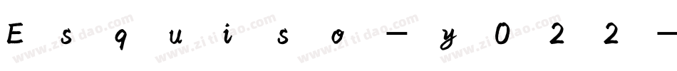 Esquiso-y022字体转换