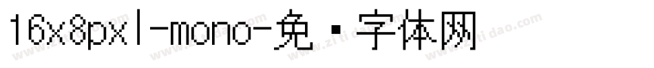 16x8pxl-mono字体转换