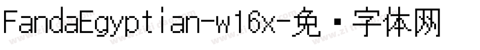FandaEgyptian-w16x字体转换