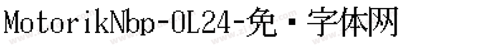 MotorikNbp-0L24字体转换