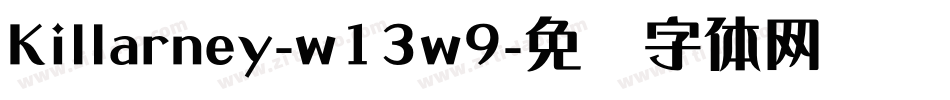 Killarney-w13w9字体转换