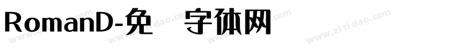 RomanD字体转换