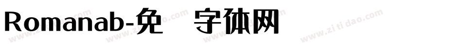 Romanab字体转换