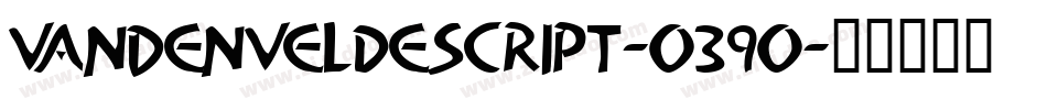 VanDenVeldeScript-o39o字体转换