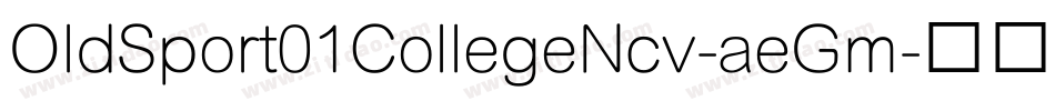 OldSport01CollegeNcv-aeGm字体转换