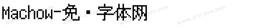 Machow字体转换