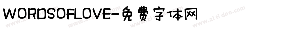 WORDSOFLOVE字体转换
