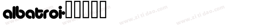 albatroi字体转换