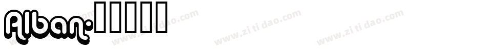 Alban字体转换
