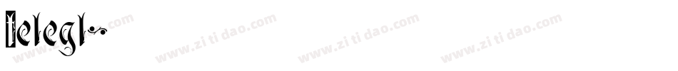 Telegl字体转换
