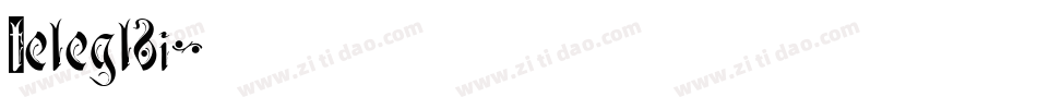 Teleglbi字体转换