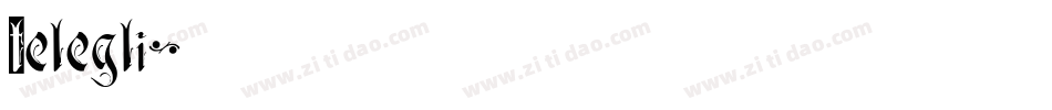 Telegli字体转换