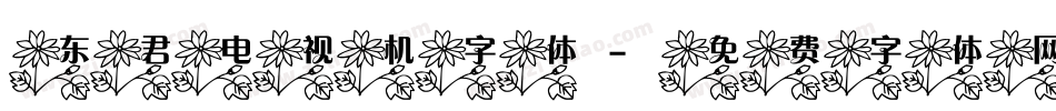 东君电视机字体字体转换