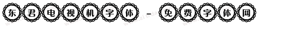 东君电视机字体字体转换