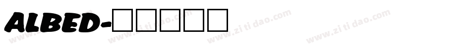 ALBED字体转换