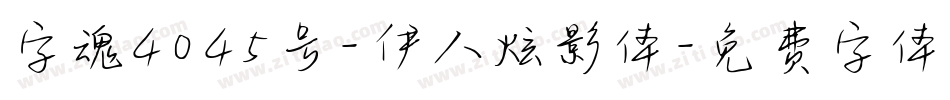 字魂4045号-伊人炫影体字体转换