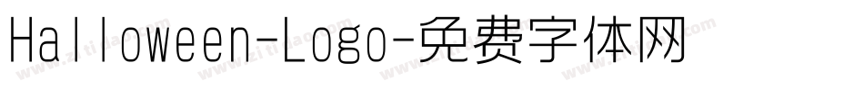 Halloween-Logo字体转换