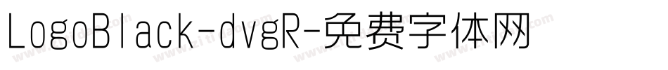 LogoBlack-dvgR字体转换