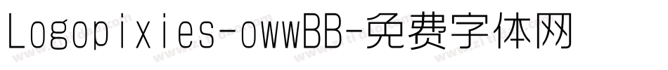 Logopixies-owwBB字体转换
