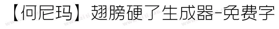 【何尼玛】翅膀硬了生成器字体转换