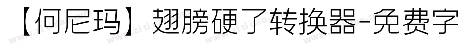 【何尼玛】翅膀硬了转换器字体转换