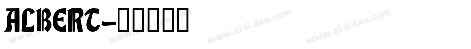 ALBERT字体转换