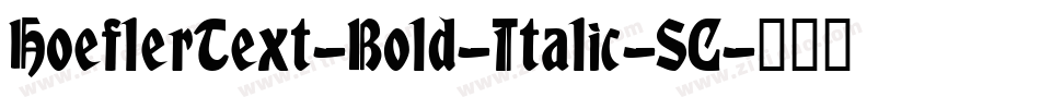 HoeflerText-Bold-Italic-SC字体转换