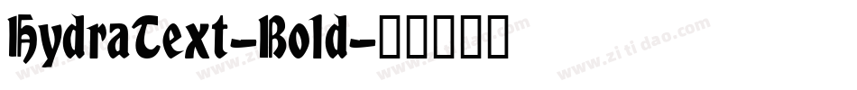 HydraText-Bold字体转换