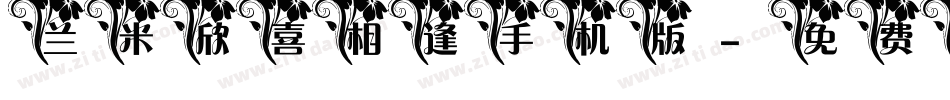 兰米欣喜相逢手机版字体转换