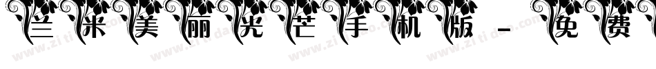 兰米美丽光芒手机版字体转换