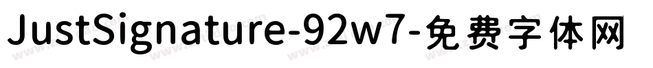 JustSignature-92w7字体转换