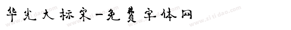 华光大标宋字体转换