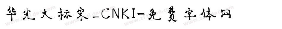 华光大标宋_CNKI字体转换