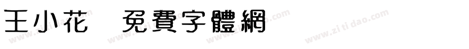 王小花字体转换