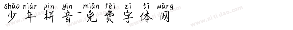 少年拼音字体转换