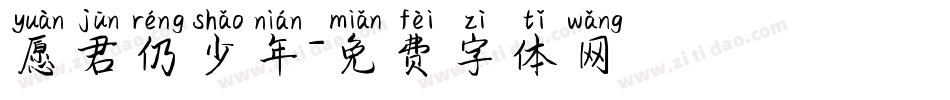 愿君仍少年字体转换